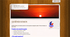 Desktop Screenshot of europa2000.org