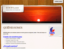 Tablet Screenshot of europa2000.org